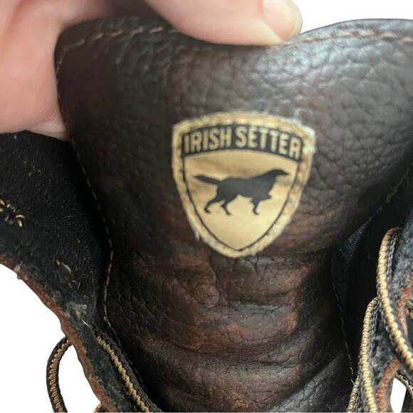 Red Wing Irish Setter Work Boots Mens 7 Brown Leather 83624 Safety Steel Toe - Picture 7 of 10